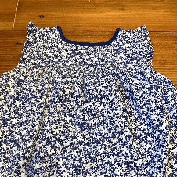 TEA COLLECTION 12 Tiny Violet Floral Print Dress Ruffled Sleeve - Picture 5 of 5